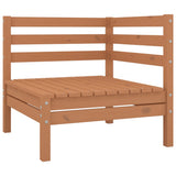 NNEVL 4 Piece Garden Lounge Set Solid Pinewood Honey Brown