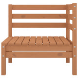 NNEVL 4 Piece Garden Lounge Set Solid Pinewood Honey Brown