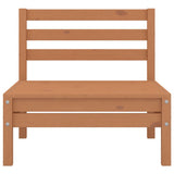 NNEVL 4 Piece Garden Lounge Set Solid Pinewood Honey Brown