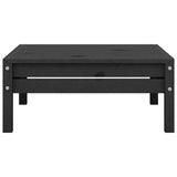 NNEVL 4 Piece Garden Lounge Set Solid Pinewood Black