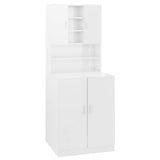 NNEVL Washing Machine Cabinet High Gloss White