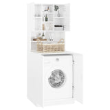 NNEVL Washing Machine Cabinet High Gloss White