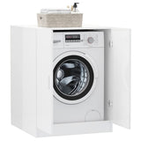 NNEVL Washing Machine Cabinet High Gloss White