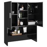 NNEVL Washing Machine Cabinet High Gloss Black