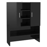 NNEVL Washing Machine Cabinet High Gloss Black