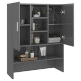 NNEVL Washing Machine Cabinet High Gloss Grey