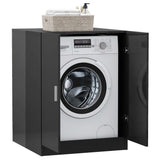 NNEVL Washing Machine Cabinet High Gloss Grey