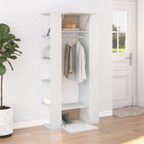 NNEVL Hallway Cabinets 2 pcs White Engineered Wood