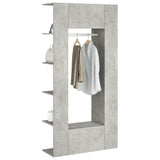 NNEVL Hallway Cabinets 2 pcs Concrete Grey Engineered Wood