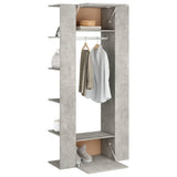 NNEVL Hallway Cabinets 2 pcs Concrete Grey Engineered Wood