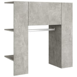 NNEVL Hallway Cabinets 2 pcs Concrete Grey Engineered Wood