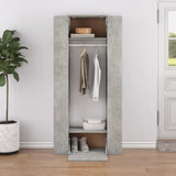 NNEVL Hallway Cabinets 2 pcs Concrete Grey Engineered Wood