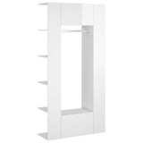 NNEVL Hallway Cabinets 2 pcs High Gloss White Engineered Wood