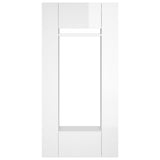 NNEVL Hallway Cabinets 2 pcs High Gloss White Engineered Wood