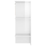 NNEVL Hallway Cabinets 2 pcs High Gloss White Engineered Wood