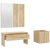 NNEVL Hallway Furniture Set Sonoma Oak Engineered Wood