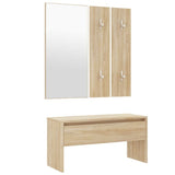 NNEVL Hallway Furniture Set Sonoma Oak Engineered Wood