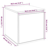 NNEVL Hallway Furniture Set White Engineered Wood