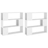 NNEVL Book Cabinet Room Divider White 100x24x188 cm