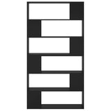 NNEVL Book Cabinet Room Divider Black 100x24x188 cm