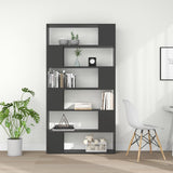 NNEVL Book Cabinet Room Divider Grey 100x24x188 cm