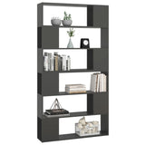 NNEVL Book Cabinet Room Divider Grey 100x24x188 cm
