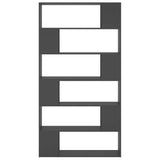 NNEVL Book Cabinet Room Divider Grey 100x24x188 cm