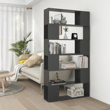 NNEVL Book Cabinet Room Divider Grey 100x24x188 cm