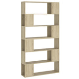 NNEVL Book Cabinet Room Divider Sonoma Oak 100x24x188 cm