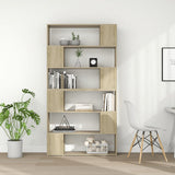 NNEVL Book Cabinet Room Divider Sonoma Oak 100x24x188 cm