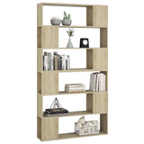 NNEVL Book Cabinet Room Divider Sonoma Oak 100x24x188 cm