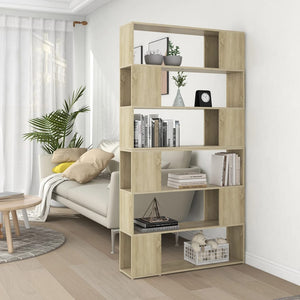 NNEVL Book Cabinet Room Divider Sonoma Oak 100x24x188 cm