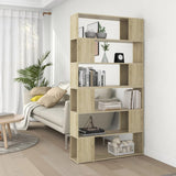 NNEVL Book Cabinet Room Divider Sonoma Oak 100x24x188 cm