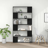 NNEVL Book Cabinet Room Divider High Gloss Black 100x24x188 cm