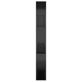 NNEVL Book Cabinet Room Divider High Gloss Black 100x24x188 cm