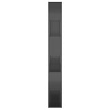 NNEVL Book Cabinet Room Divider High Gloss Grey 100x24x188 cm