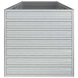 NNEVL Garden Raised Bed 240x80x77 cm Galvanized Steel Silver