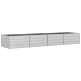 NNEVL Garden Raised Bed 320x80x45 cm Galvanized Steel Silver