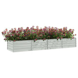 NNEVL Garden Raised Bed 320x80x45 cm Galvanized Steel Silver