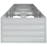 NNEVL Garden Raised Bed 320x80x45 cm Galvanized Steel Silver