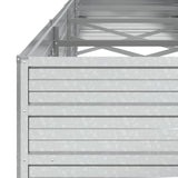 NNEVL Garden Raised Bed 320x80x45 cm Galvanized Steel Silver
