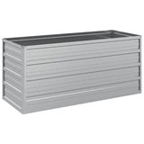 NNEVL Garden Raised Bed 100x40x45 cm Galvanized Steel Silver