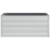 NNEVL Garden Raised Bed 100x40x45 cm Galvanized Steel Silver