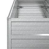 NNEVL Garden Raised Bed 100x40x45 cm Galvanized Steel Silver