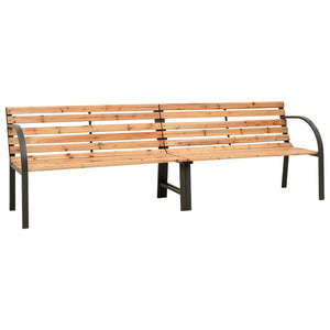 NNEVL Twin Garden Bench 241 cm Solid Wood Chinese Fir