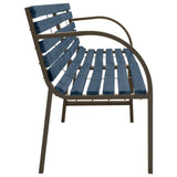 NNEVL Twin Garden Bench 241 cm Solid Wood Chinese Fir Grey