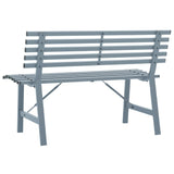 NNEVL Garden Bench 110 cm Steel Grey