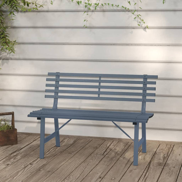 NNEVL Garden Bench 110 cm Steel Grey