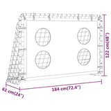 NNEVL Soccer Goal Training Net Steel 184x61x122 cm