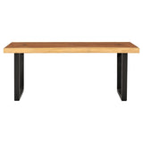 NNEVL Coffee Table Solid Wood Suar 102x54x41 cm